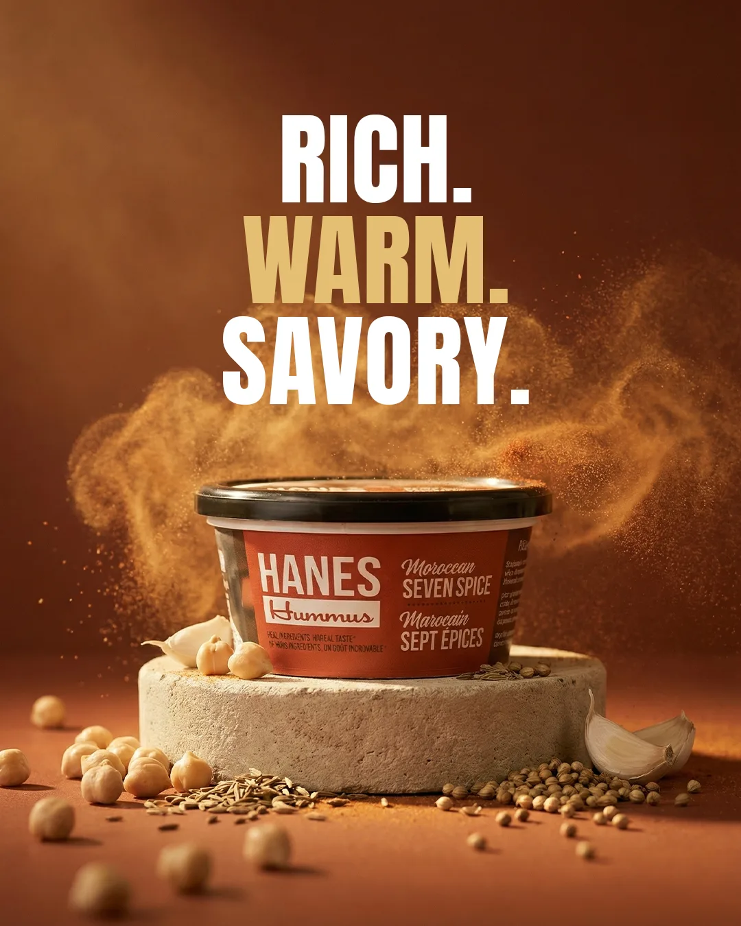 Hanes Hummus — Moroccan Seven Spice.